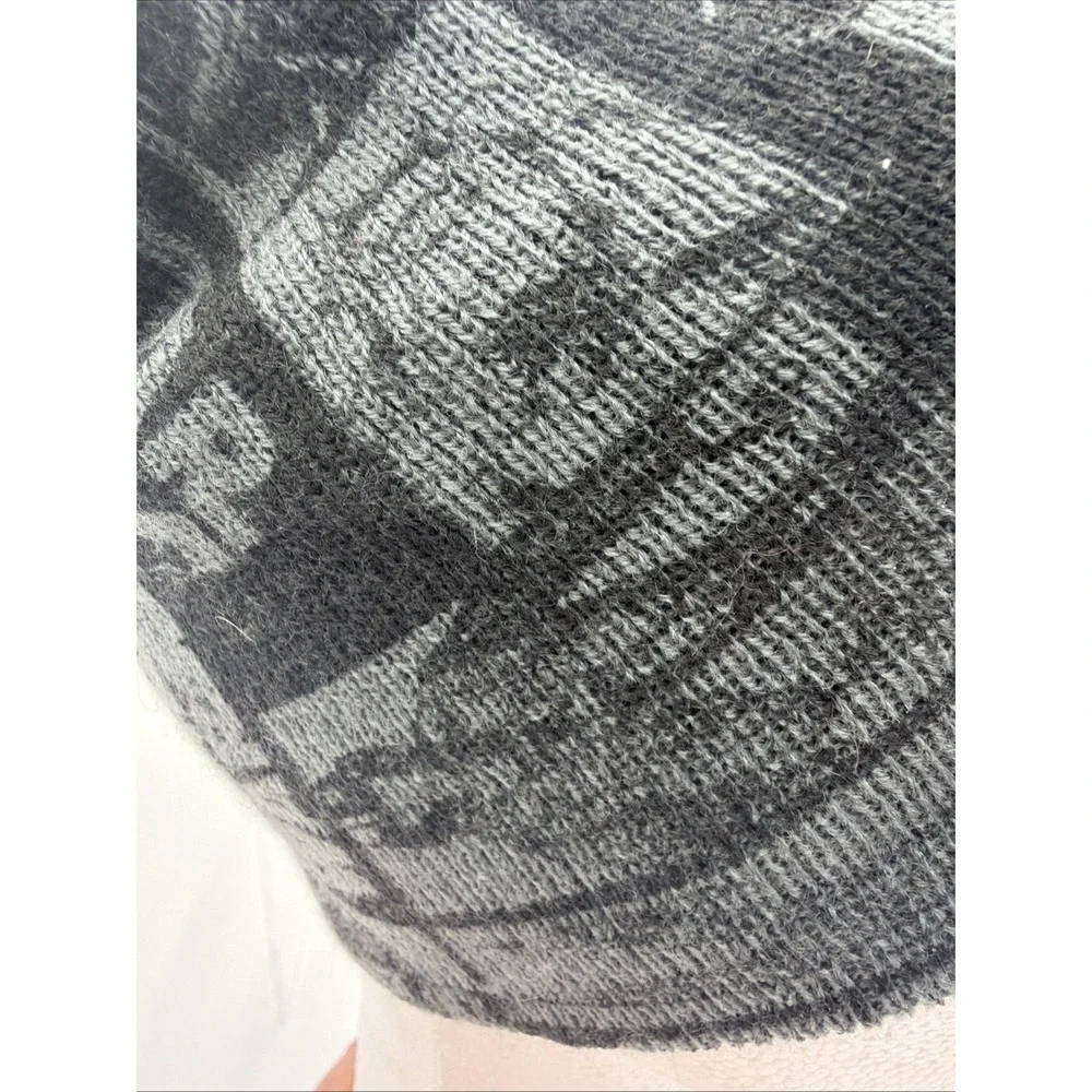 Star Wars Graphic Black Grey Beanie Hat Skull Cap Logo Patch Embroidered‎
